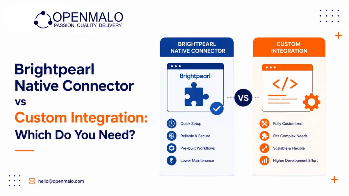 Brightpearl Native Connector vs Custom Integration: Which Do You Need?