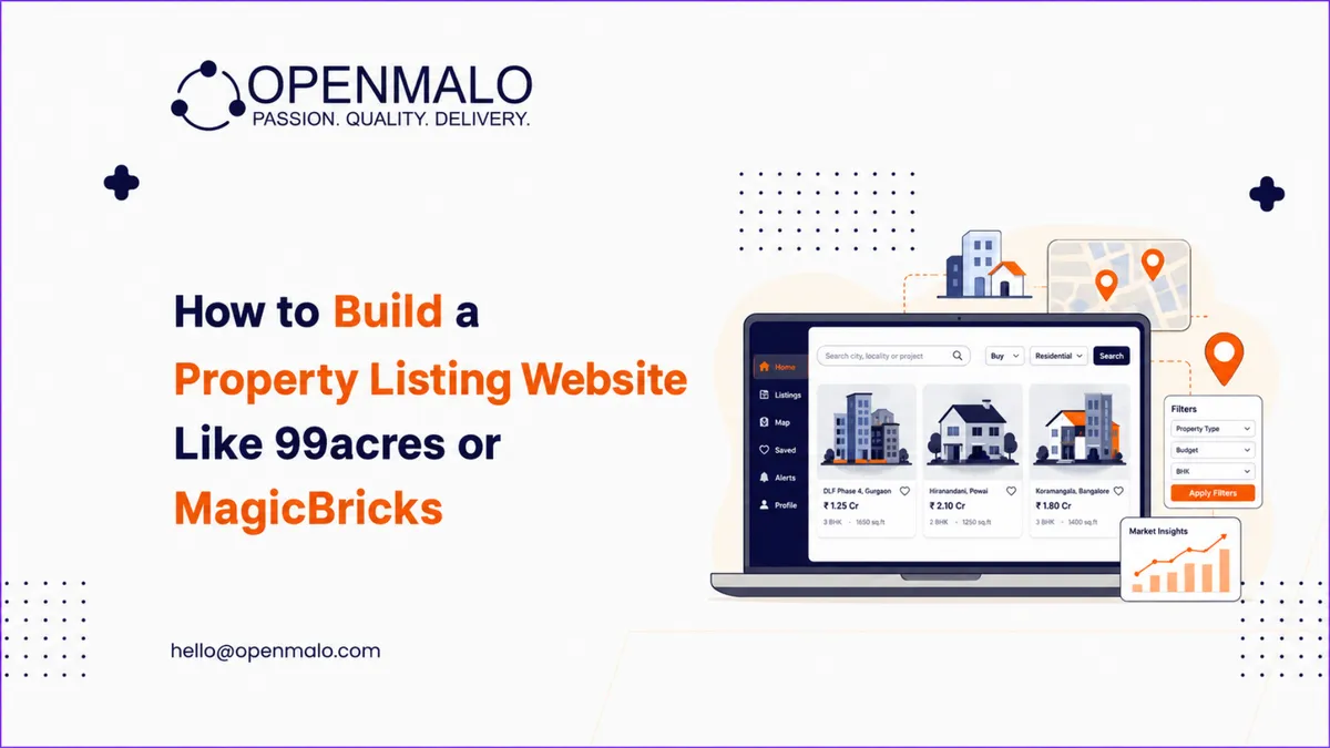 How to Build a Property Listing Website Like 99acres or MagicBricks