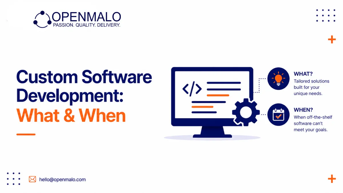 Custom Software Development: What & When