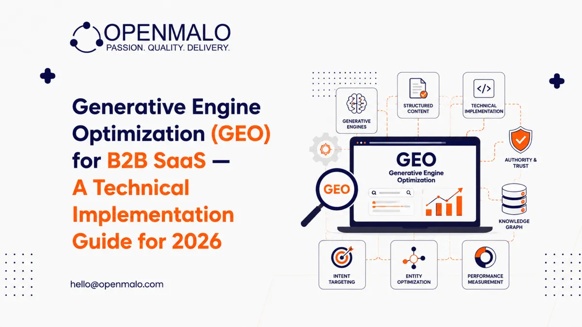 Generative Engine Optimization (GEO) for B2B SaaS — A Technical Implementation Guide for 2026