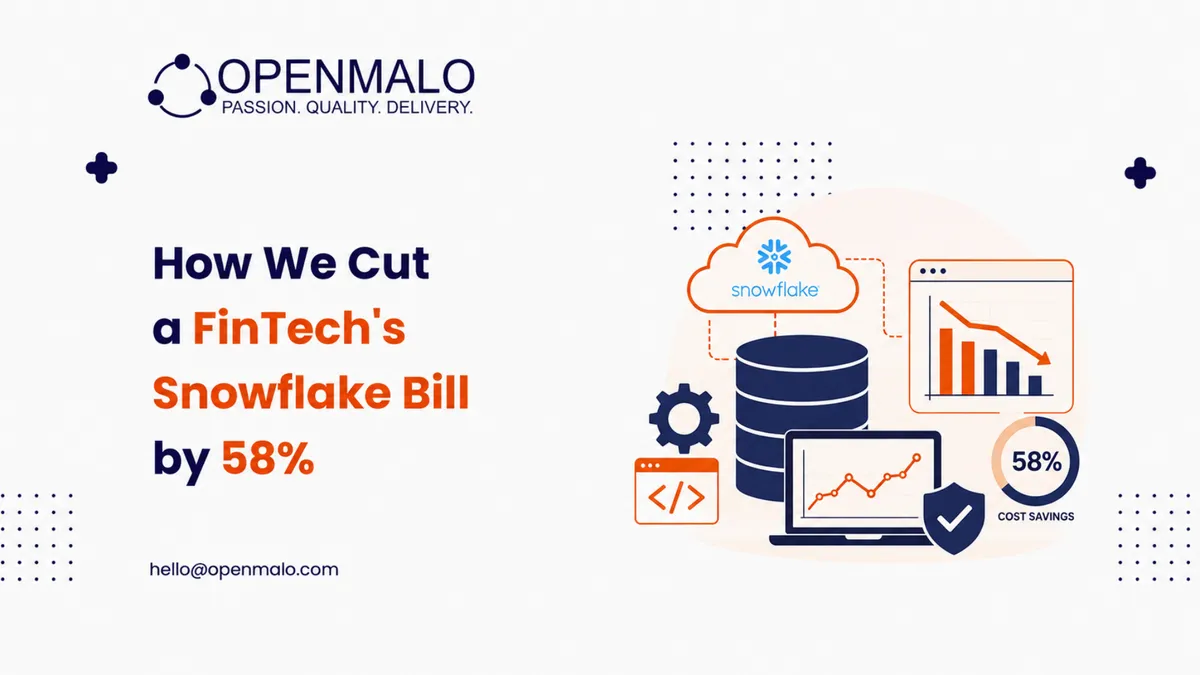How We Cut a FinTech's Snowflake Bill by 58% | OpenMalo