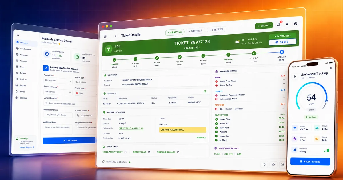 Ready-Mix Delivery Driver App — OpenMalo case study