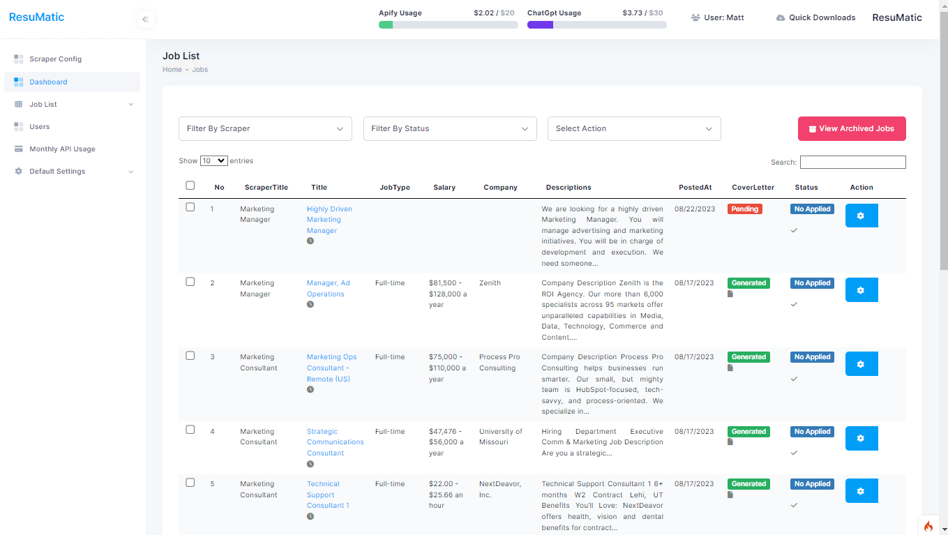 OpenMalo Technologies - Resumatic 